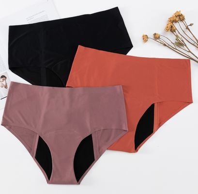 Sanitary Reusable Period Panties Knickers Plus Size 4 Layers High Waist Leakproof Seamless