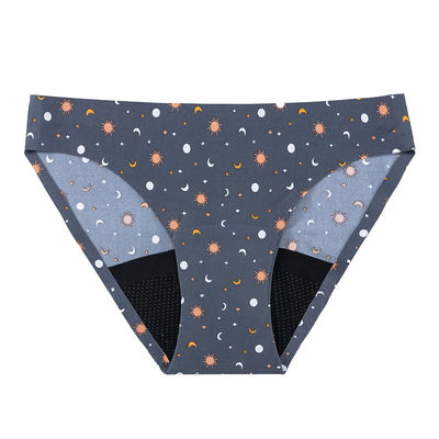 Ladies Teen Period Panties Reusable Teenager Underpants Super Stretchy Seamless Bikini 4 Layers