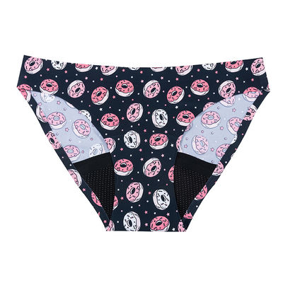 Ladies Teen Period Panties Reusable Teenager Underpants Super Stretchy Seamless Bikini 4 Layers