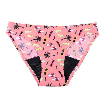 Ladies Teen Period Panties Reusable Teenager Underpants Super Stretchy Seamless Bikini 4 Layers