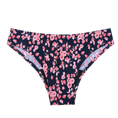 Seamless Teen Period Panties Teenagers Wearing Briefs Laser Cut Low Waist 4 Layers 8 Colors