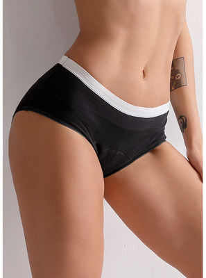 Plus Size Organic Cotton Period Panties Absorbent Leak Free Breathable