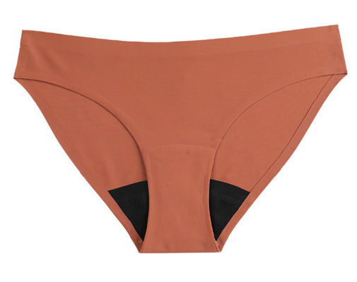 Seamless Period Panties Postpartum Undies Leopard Low Waist Ice Silk Waterproof Strips