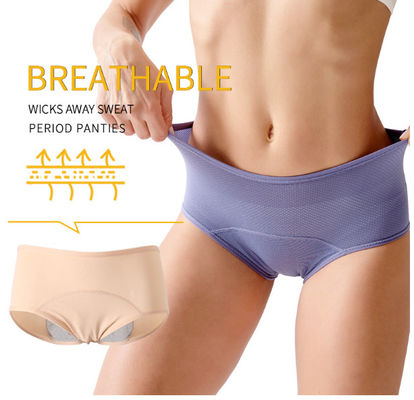 Plus Size Period Panties Underwear Heavy Flow L-8XL 3 Layer Reusable Elastic Leak Proof