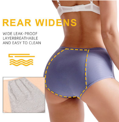 Plus Size Period Panties Underwear Heavy Flow L-8XL 3 Layer Reusable Elastic Leak Proof