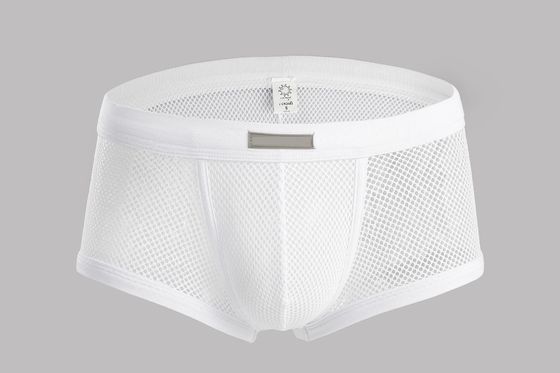 Mens Sexy Boxer Shorts Xl See Through Mesh Waistband Briefs Club Wear Customized Waistband Boxer Briefs