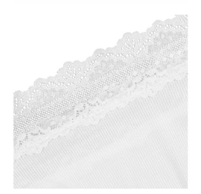 Nylon Womens Underwears White Hi Cut Casual Brief Underpants Bikini Seamless Lace Panties