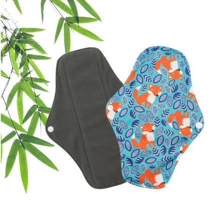 Washable Organic Reusable Sanitary Pads Safe Heavy Flow Multi Color High Breathability