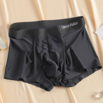 7xl 6xl 5xl Customizable Extra Large Mens Boxer Shorts Underwear Ice Silk Antibacterial Ultra Thin Summer Brief