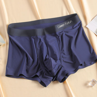 7xl 6xl 5xl Customizable Extra Large Mens Boxer Shorts Underwear Ice Silk Antibacterial Ultra Thin Summer Brief