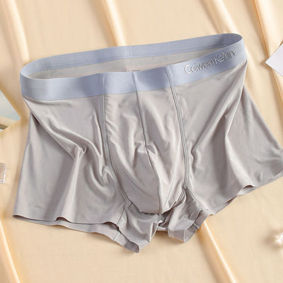 7xl 6xl 5xl Customizable Extra Large Mens Boxer Shorts Underwear Ice Silk Antibacterial Ultra Thin Summer Brief