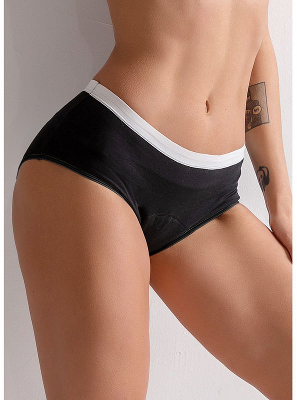 Plus Size Organic Cotton Period Panties Absorbent Leak Free Breathable